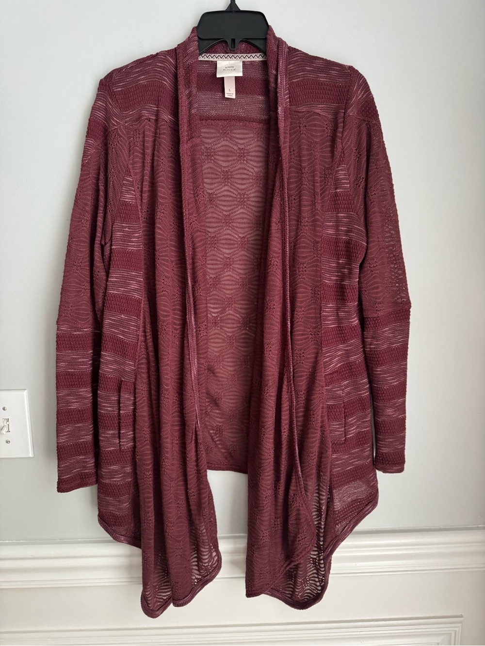 Knox Rose- Open Front Lightweight Cardigan
